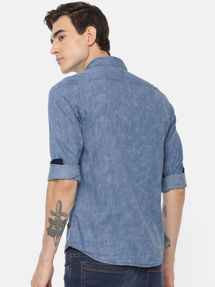 Being human outlet denim shirt