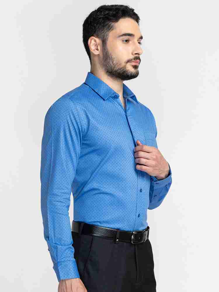 OXEMBERG Men Self Design Formal Blue Shirt Buy OXEMBERG Men Self Design Formal Blue Shirt Online at Best Prices in India Flipkart