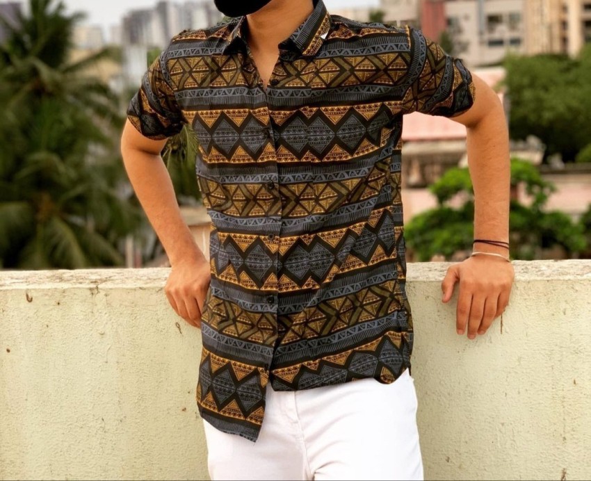 ALVISH Casual Hawaiian Shirt for Men