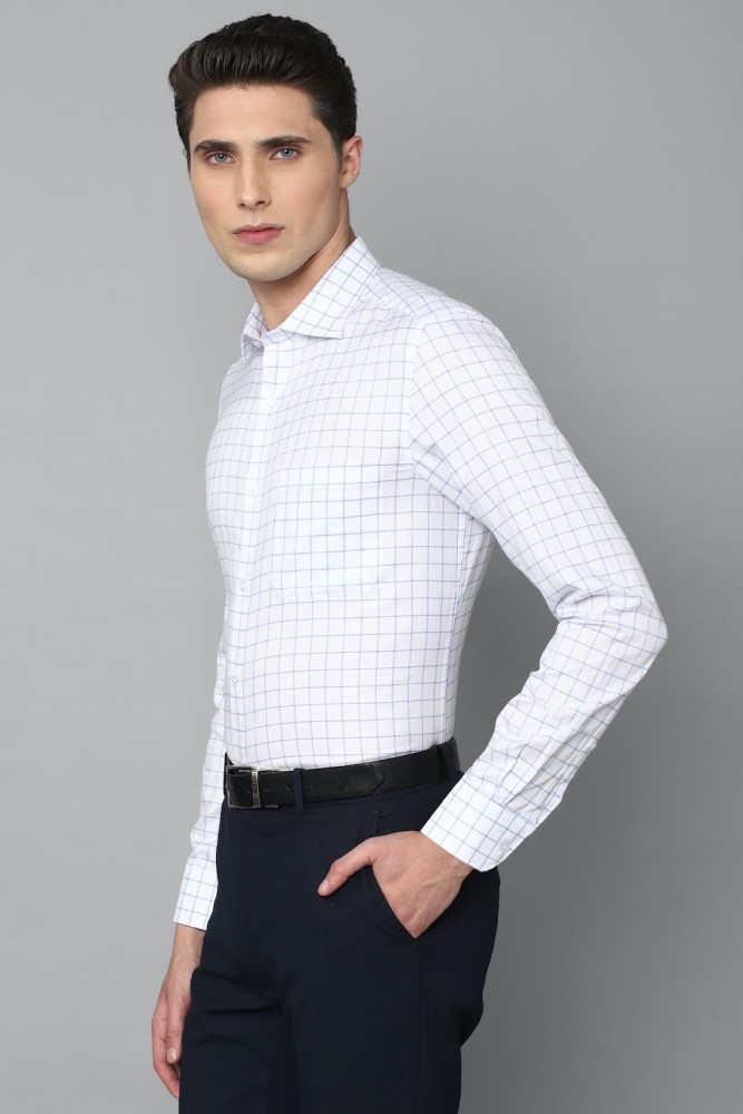 LOUIS PHILIPPE Men Checkered Formal Black, White Shirt - Buy LOUIS PHILIPPE  Men Checkered Formal Black, White Shirt Online at Best Prices in India