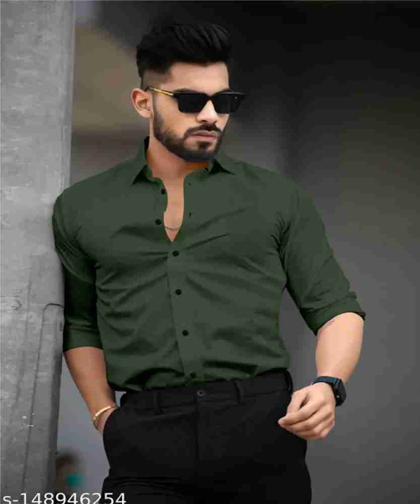 dark green color shirt