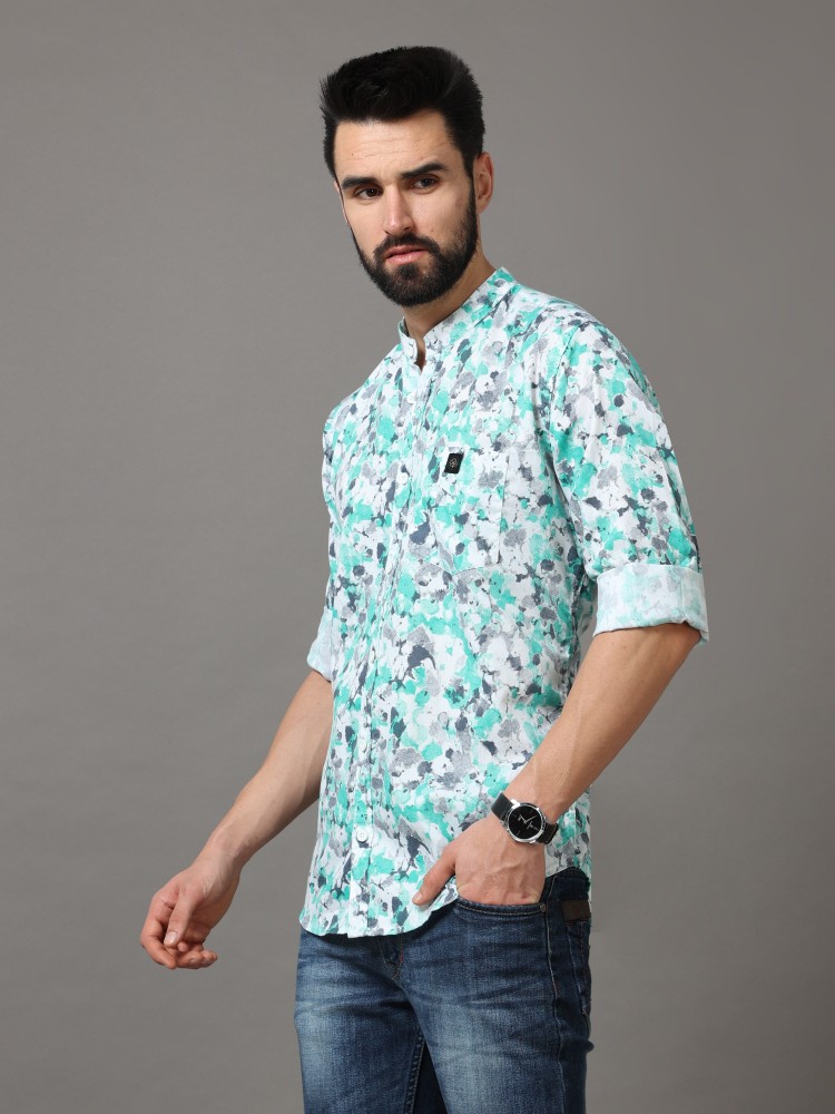 Indi Hemp Men Printed Casual Multicolor Shirt - Buy Indi Hemp Men