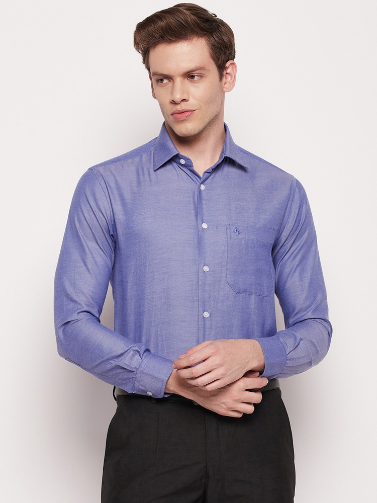 CANTABIL Men Self Design Formal Blue Shirt - Buy CANTABIL Men Self Design  Formal Blue Shirt Online at Best Prices in India | Flipkart.com