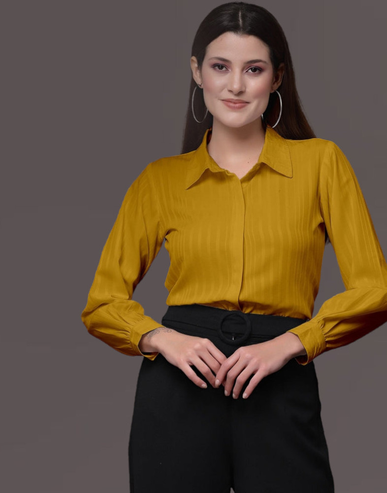 yellow gold womens tops