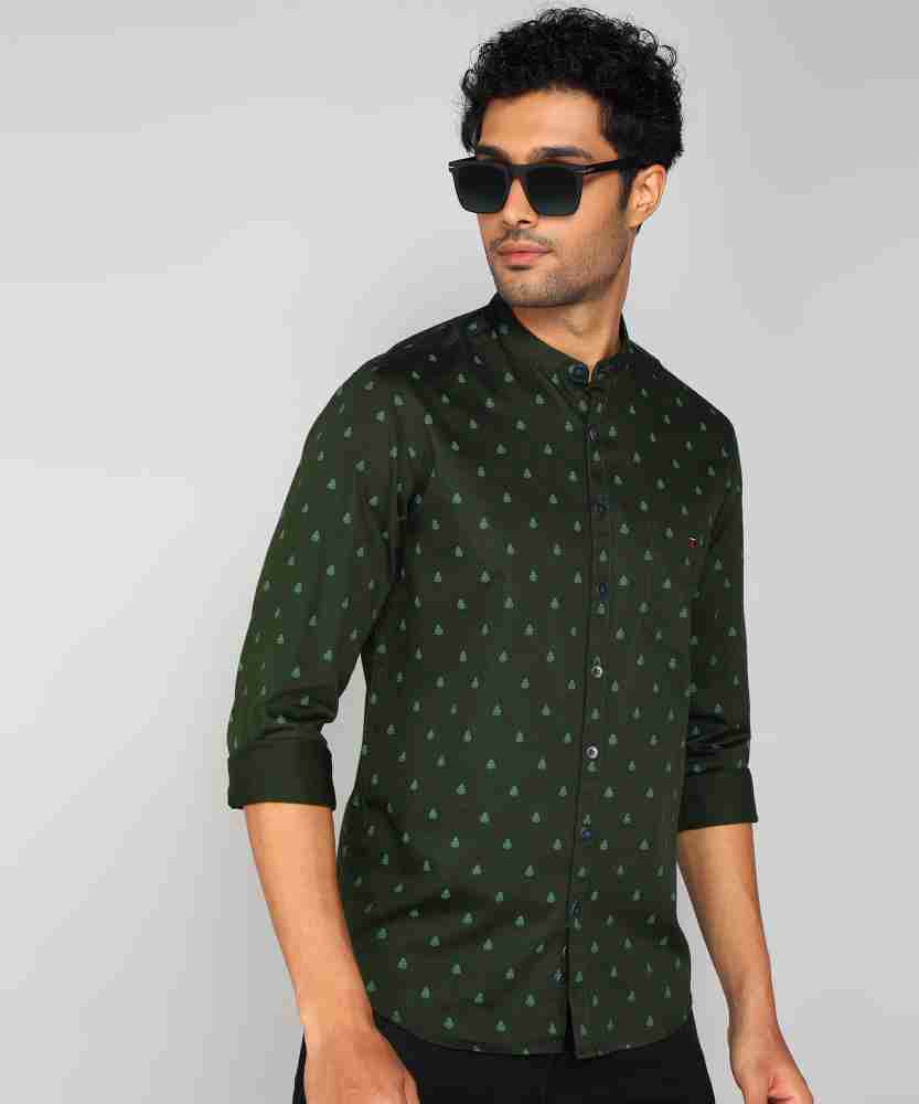 Buy Louis Philippe Green Shirt Online - 747162