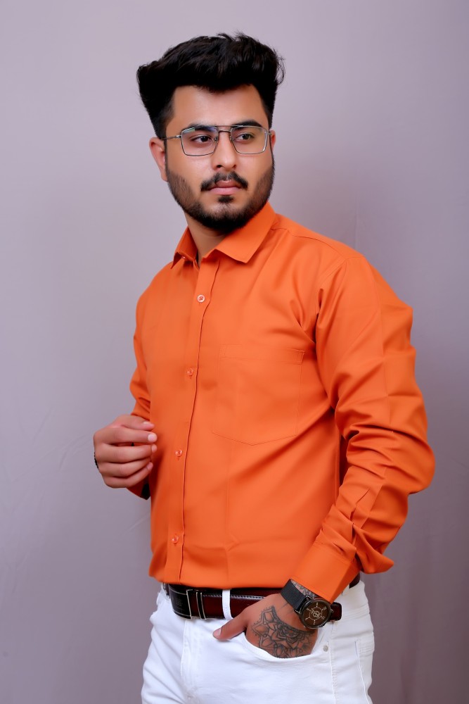 Orange shop color shirt