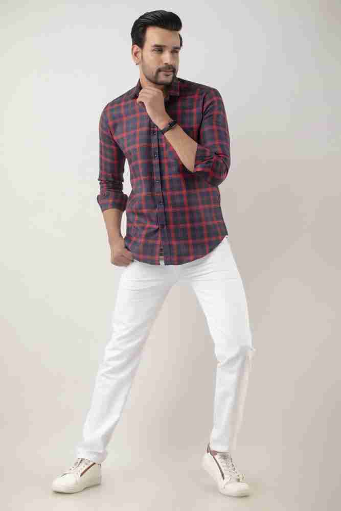 Buy Highlander Black/White Slim Fit Printed Casual Shirt for Men Online at  Rs.469 - Ketch