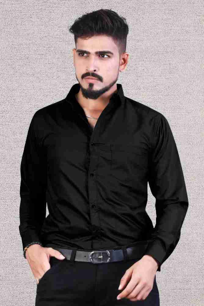 Black stylish hot sale shirt