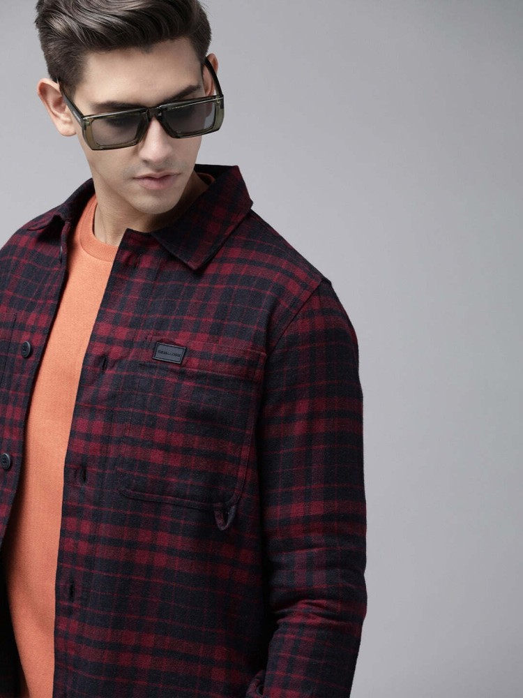 Buy Maroon Shirts for Men by THE BEAR HOUSE Online