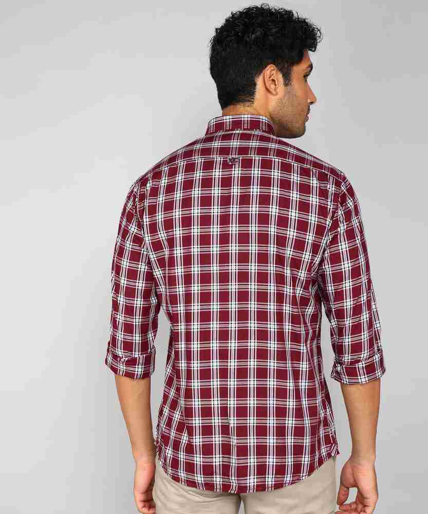 Louis Philippe Sport Men Checkered Casual Maroon Shirt Buy Louis Philippe Sport Men Checkered Casual Maroon Shirt Online at Best Prices in India Flipkart