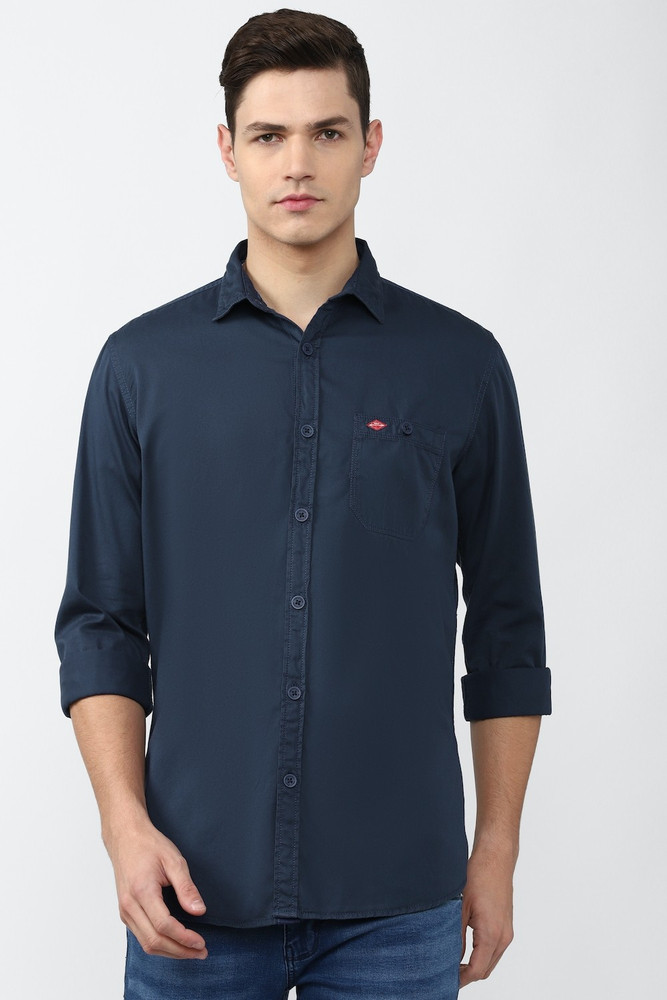 van heusen navy blue shirt