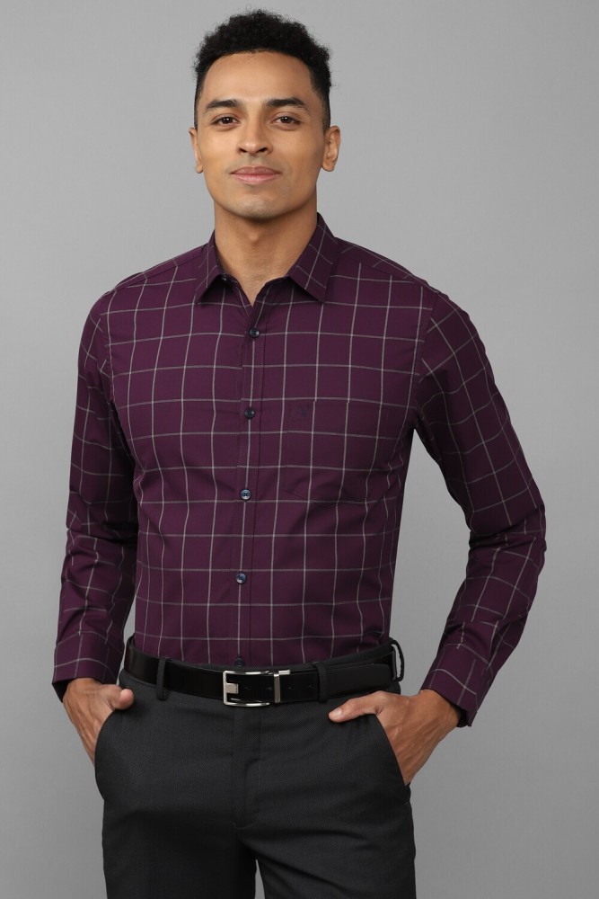 allen solly purple shirt