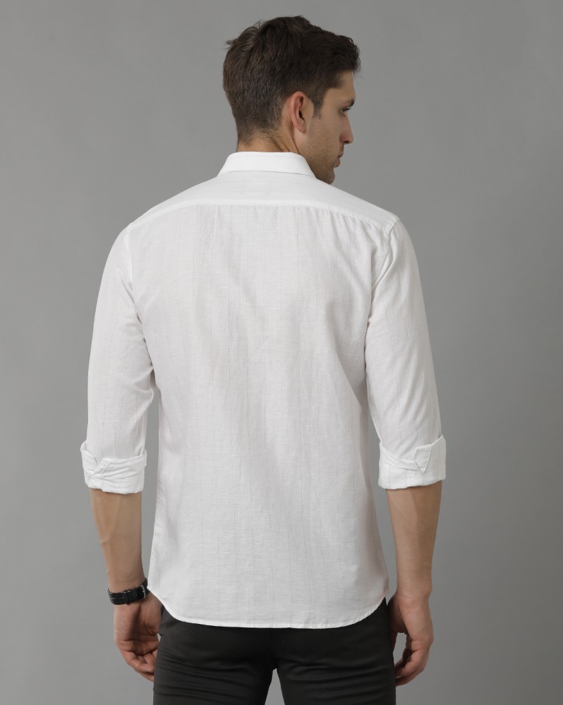 linen club white shirt