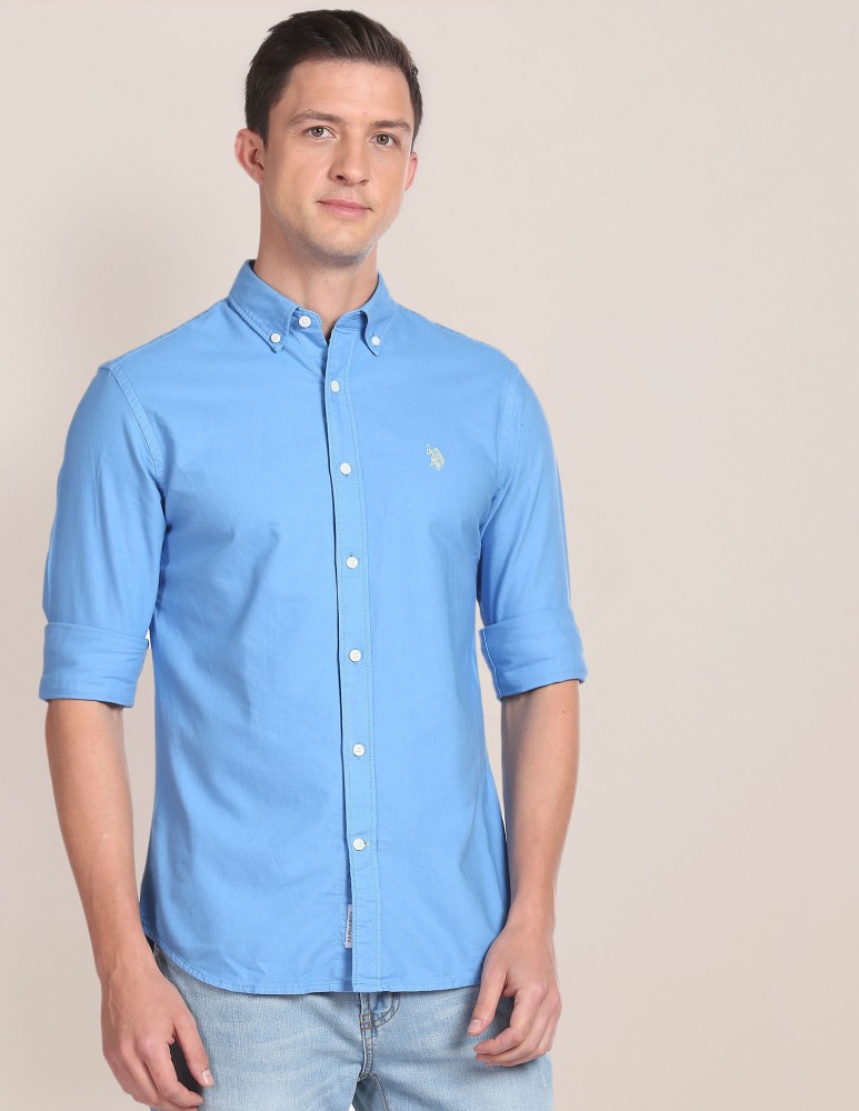 Pale blue cheap ralph lauren shirt