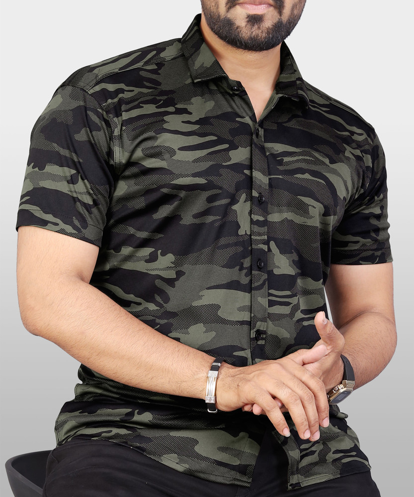 VeBNoR Men Printed Casual Dark Green Shirt Buy VeBNoR Men Printed Casual Dark Green Shirt Online at Best Prices in India Flipkart