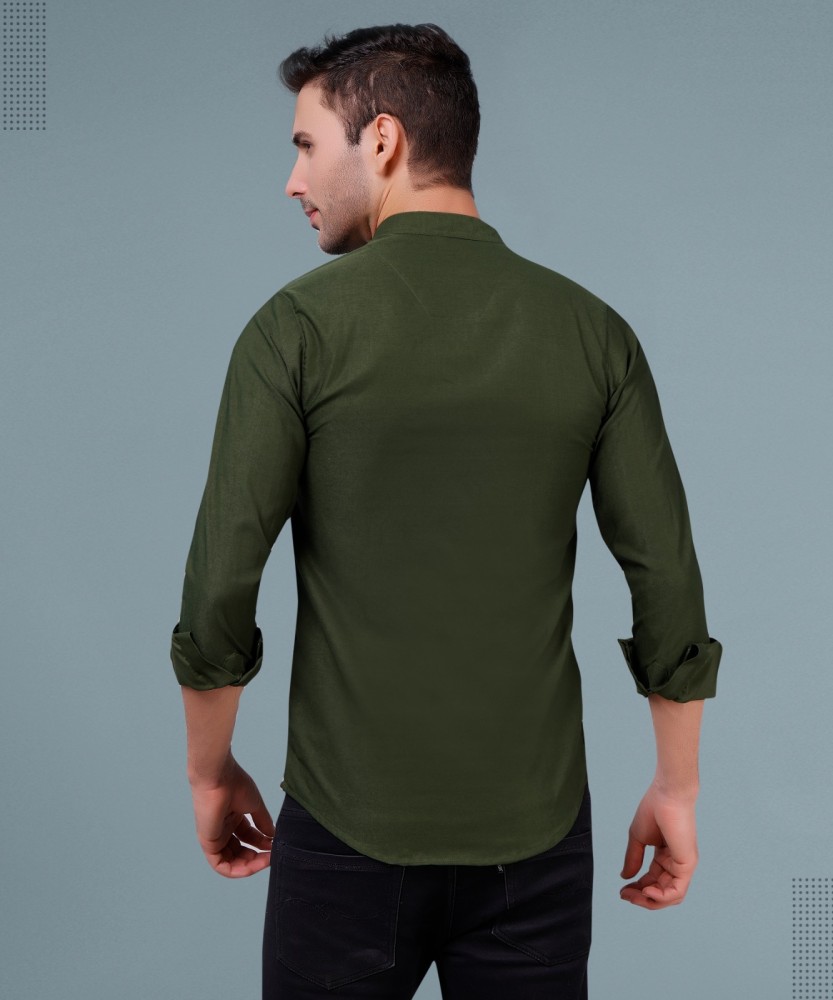 Buy Olive Green Trousers & Pants for Men by The Indian Garage Co Online