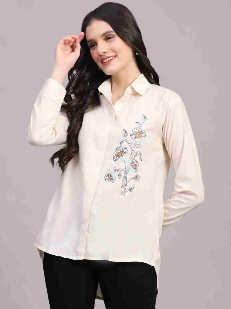 Embroidered shirt women hotsell