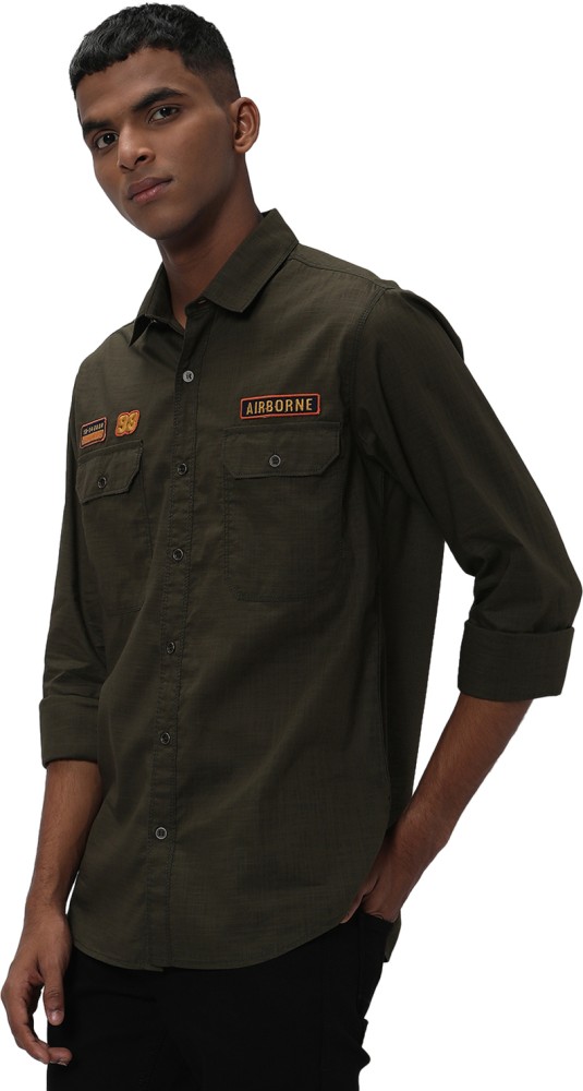 mufti green shirt