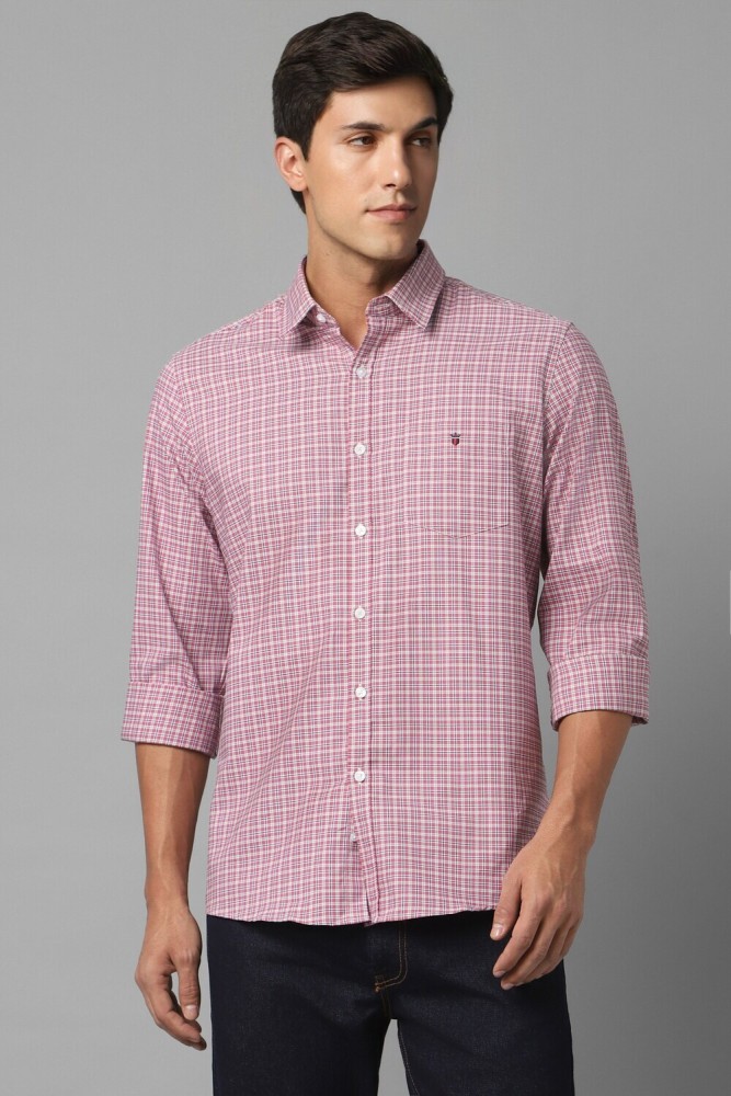 Louis Philippe Sport Men Checkered Casual Pink Shirt - Buy Louis Philippe  Sport Men Checkered Casual Pink Shirt Online at Best Prices in India