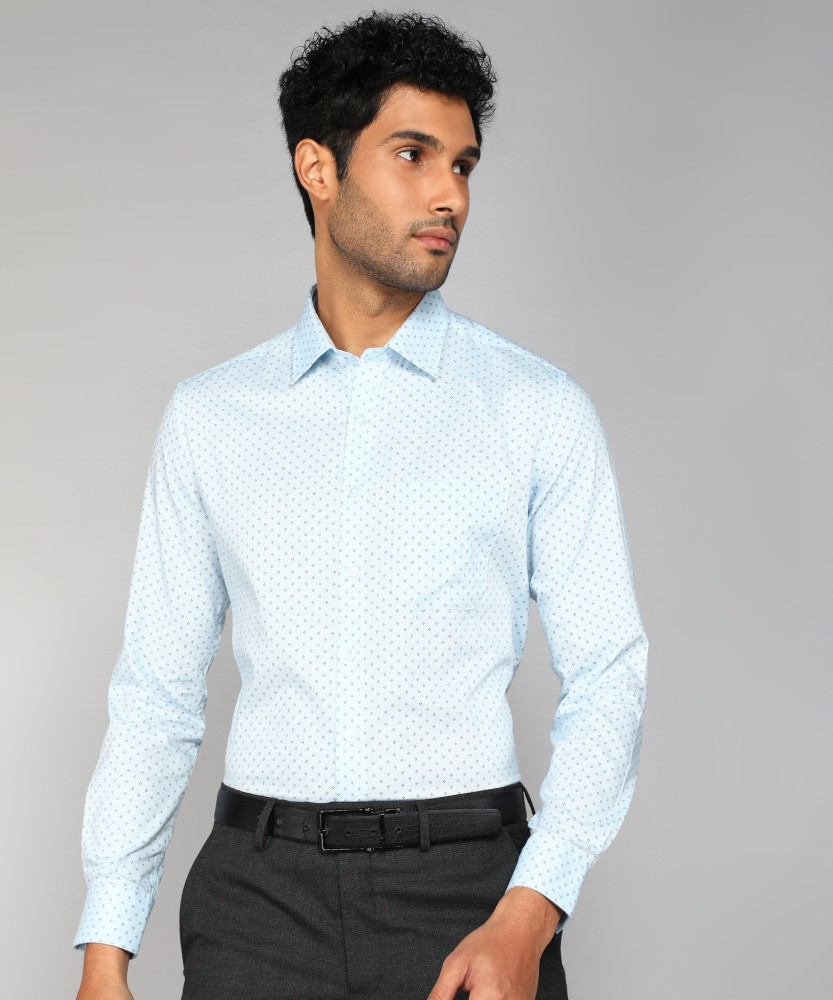 LOUIS PHILIPPE Men Printed Formal Blue Shirt - Buy LOUIS PHILIPPE Men  Printed Formal Blue Shirt Online at Best Prices in India