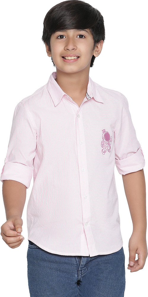 boys hot pink shirt