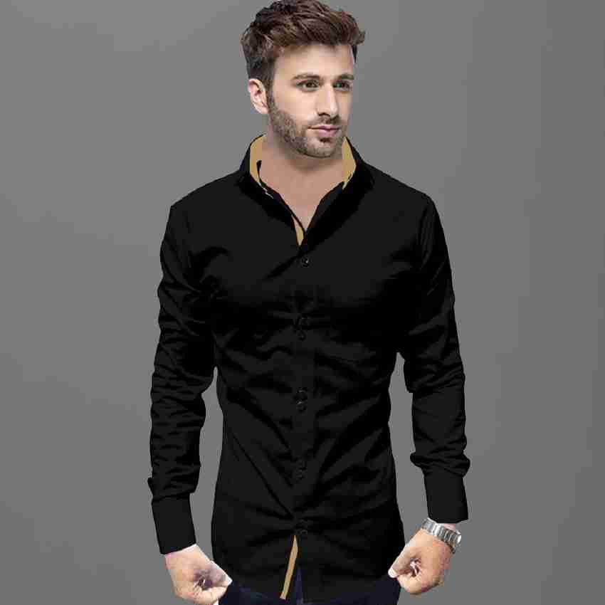 Grey slacks black shirt top