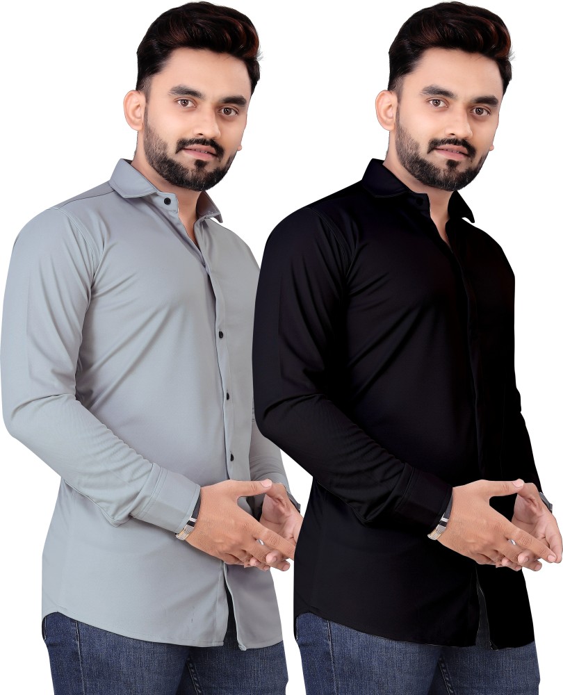 Buy Grey Shirts for Men by Mr Button Online