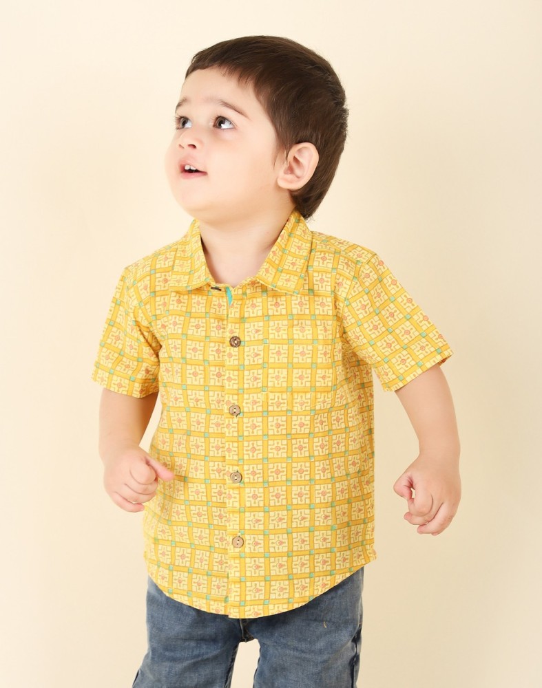 Fabindia Baby Boys Checkered Casual Yellow Shirt Buy Fabindia Baby Boys Checkered Casual Yellow Shirt Online at Best Prices in India Flipkart