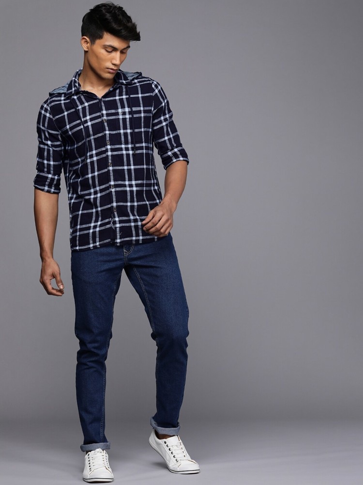 wrogn navy blue shirt