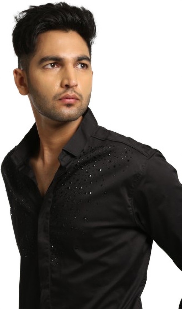 ANSH Men Embellished Party Black Shirt Buy ANSH Men Embellished Party Black Shirt Online at Best Prices in India Flipkart