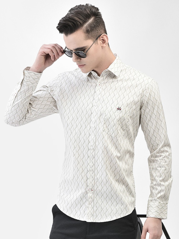 Buy White & Beige Shirts for Men by Crimsoune club Online