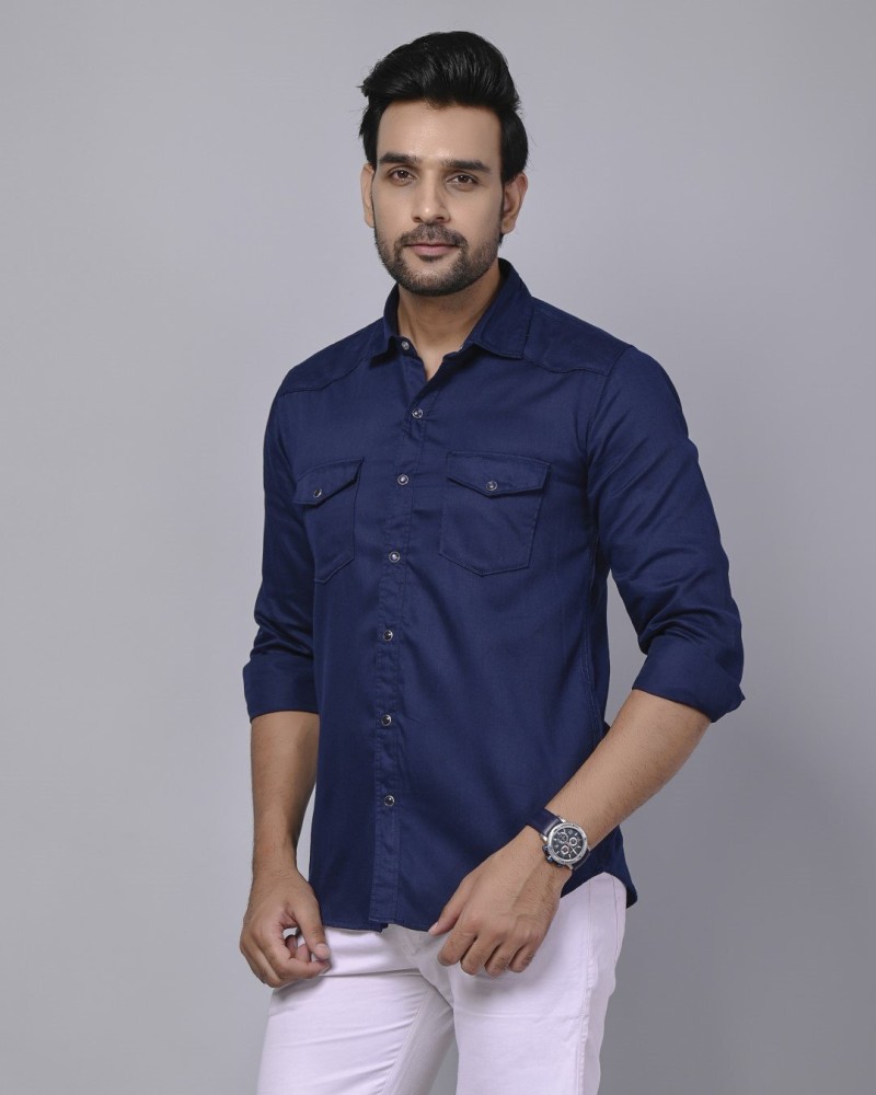 Buy Blue Shirts for Men by ENGLISH NAVY Online