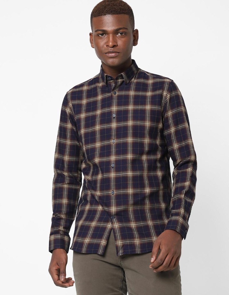 The collection Men Checkered Lounge Wear Multicolor Shirt Buy