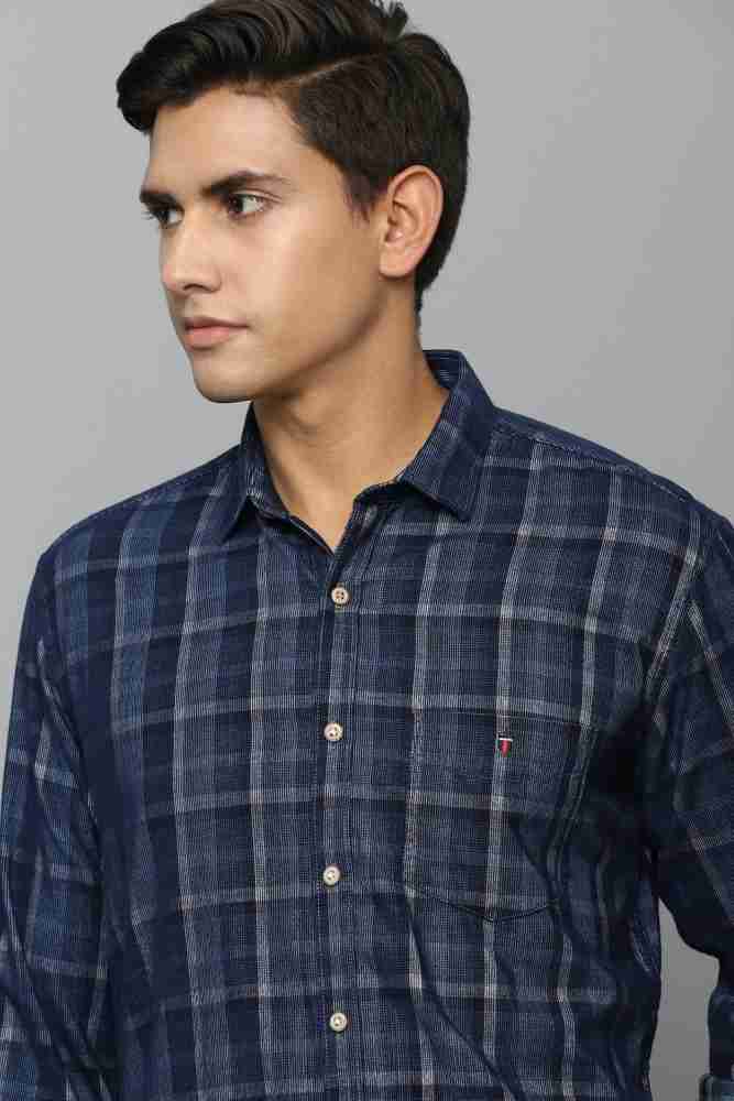 LOUIS PHILIPPE Men Checkered Casual Dark Blue Shirt - Buy LOUIS PHILIPPE  Men Checkered Casual Dark Blue Shirt Online at Best Prices in India