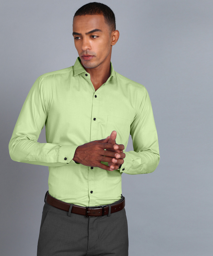 Light green formal shirt on sale