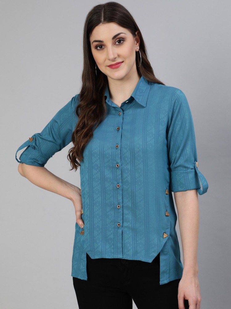 Shirt style clearance kurti for womens