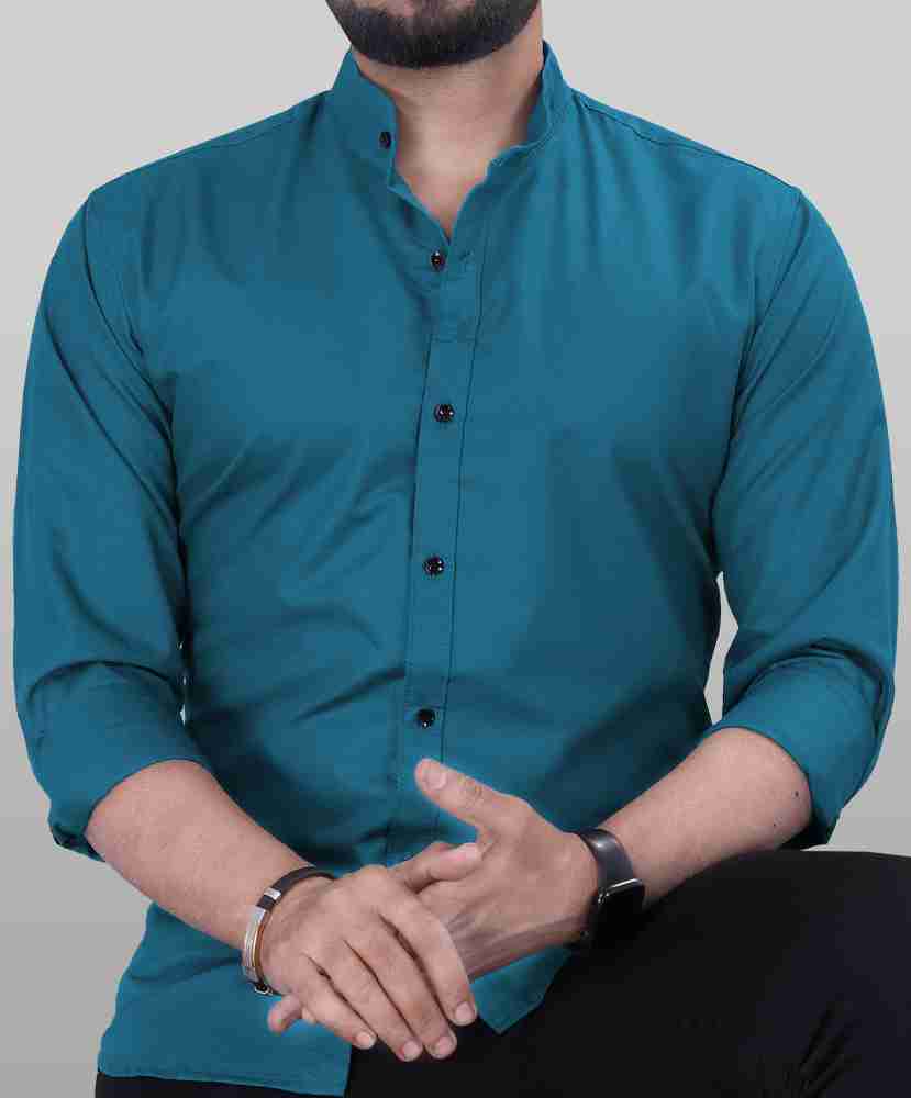 VeBNoR Men Solid Casual Light Blue Shirt - Buy VeBNoR Men Solid Casual Light  Blue Shirt Online at Best Prices in India