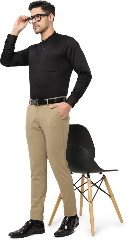 Young Man Wearing Black Shirt Brown Stock Photo 581614072  Shutterstock