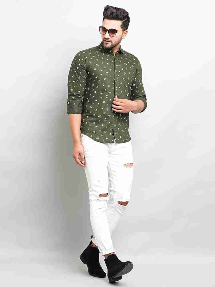 Printed Long-Sleeved Shirt - Men - Ready-to-Wear