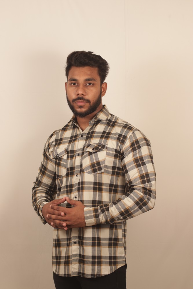 jd fashion street Men Checkered Casual Multicolor Shirt - Buy jd fashion  street Men Checkered Casual Multicolor Shirt Online at Best Prices in India