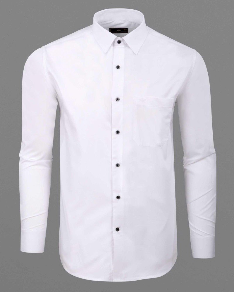 Premium Quality White Shirts For Men in India - French Crown