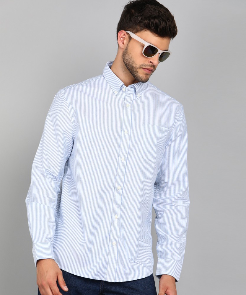 MARKS SPENCER Men Striped Casual Blue Shirt Buy MARKS SPENCER Men Striped Casual Blue Shirt Online at Best Prices in India Flipkart