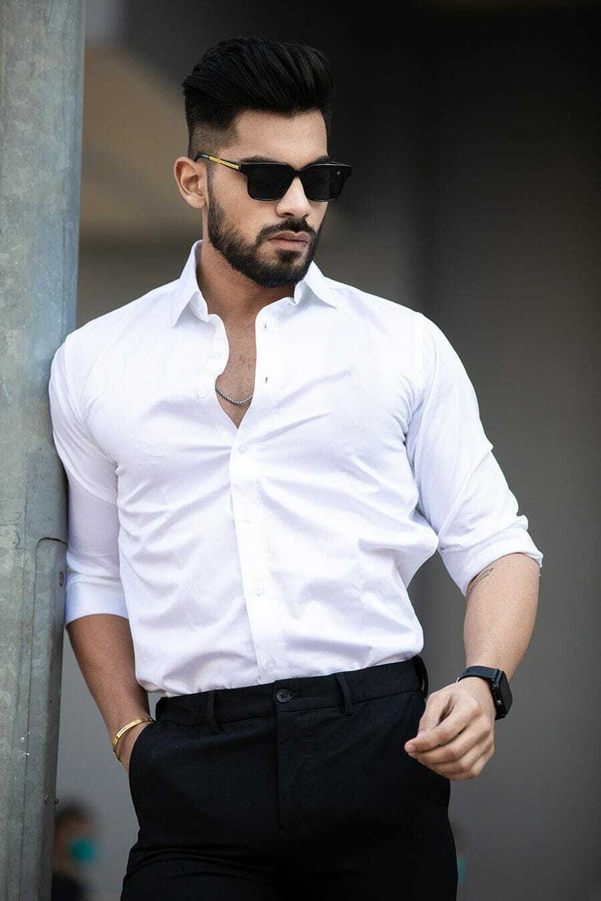 SOLSTICE Men Solid Formal White Shirt Buy SOLSTICE Men Solid Formal White Shirt Online at Best Prices in India Flipkart