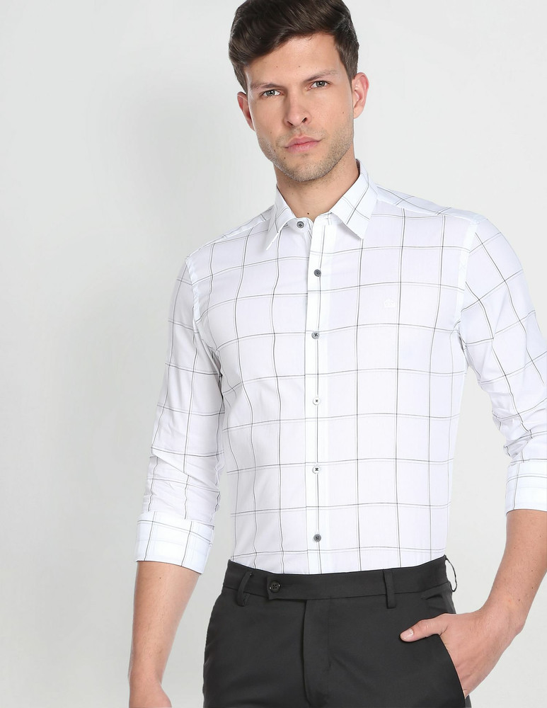 White check top formal shirt