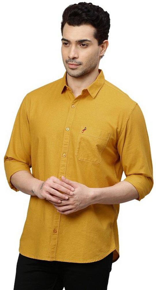 Mustard yellow on sale shirt mens