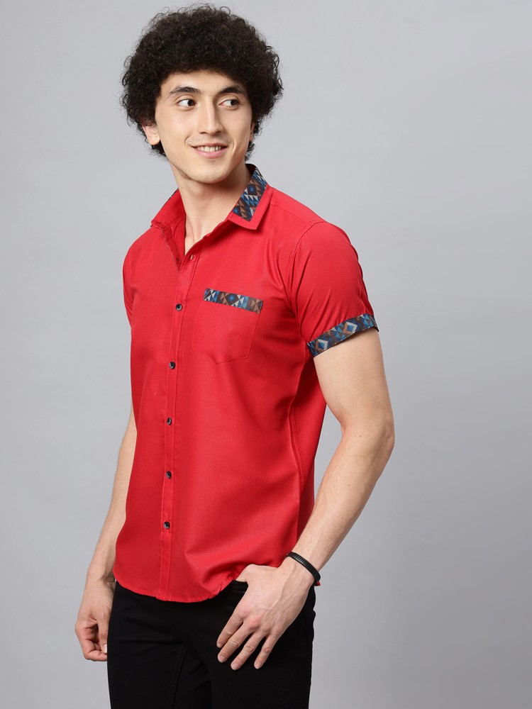 H and m outlet red shirt