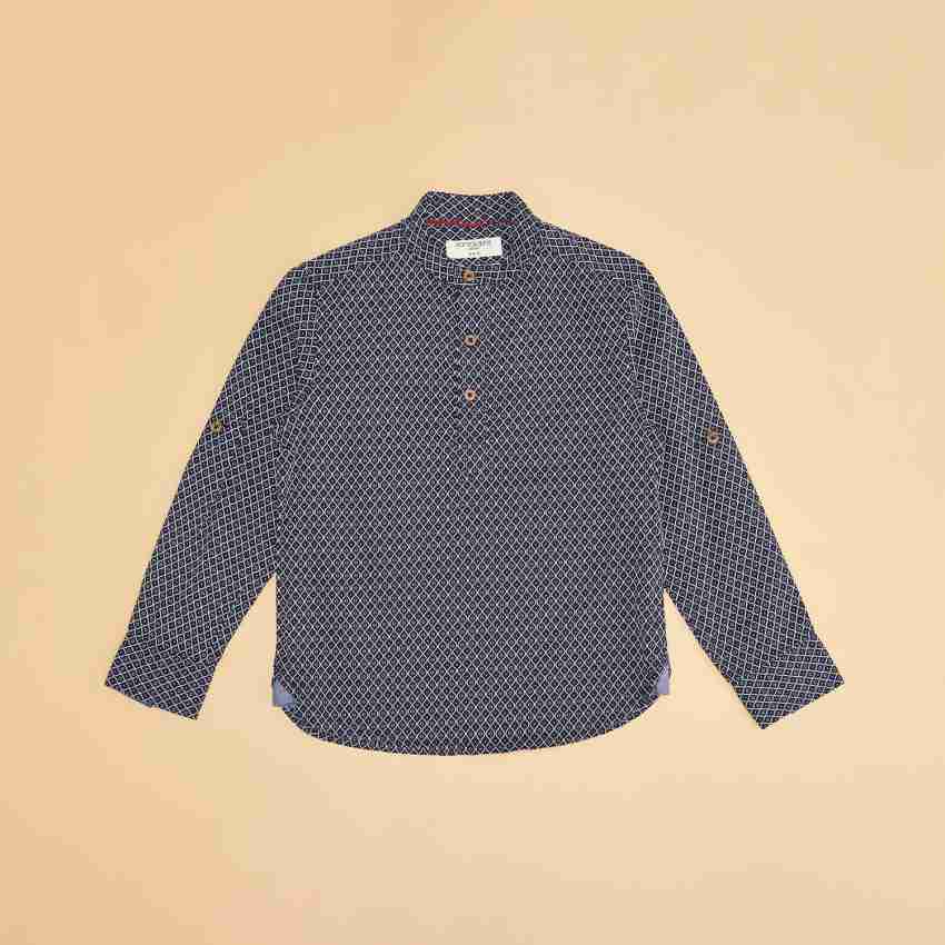 Pantaloons Junior Boys Solid Casual Dark Blue Shirt - Buy Pantaloons Junior  Boys Solid Casual Dark Blue Shirt Online at Best Prices in India