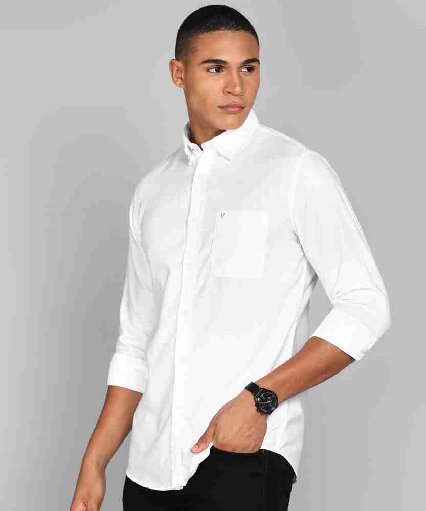 Van heusen slim fit white shirt sales