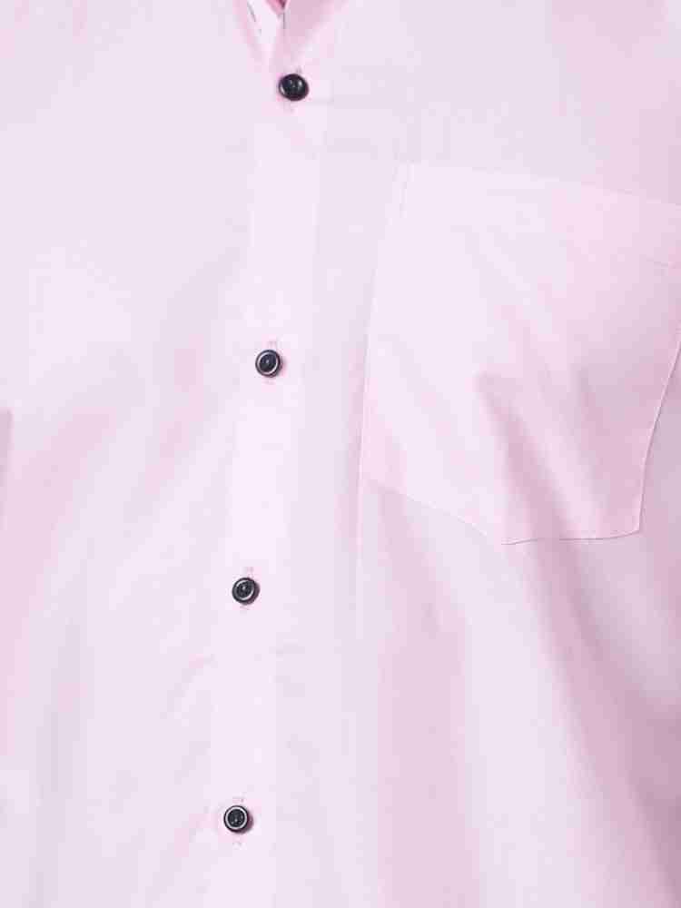 Plain Collar Neck Men Light Pink Cotton Shirt, Handwash at Rs 450/piece in  Mumbai