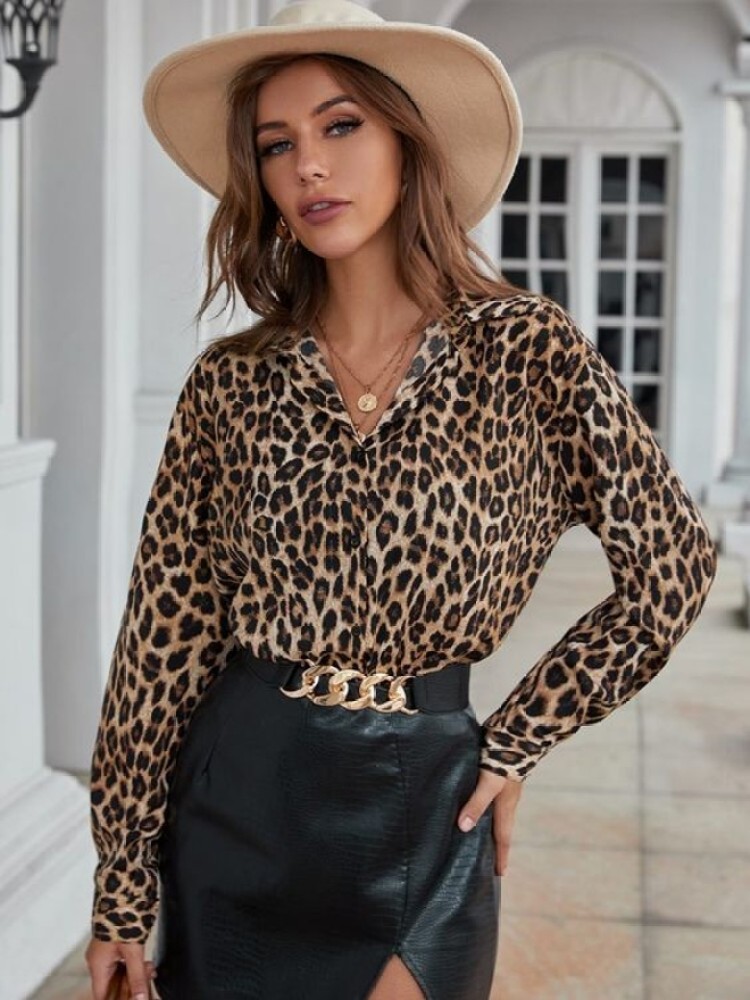 Leopard PrinT-Shirts for Women - Up to 84% off
